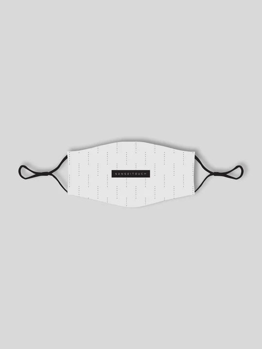 Sensei Touch HL Adjustable Cotton Face Mask - White