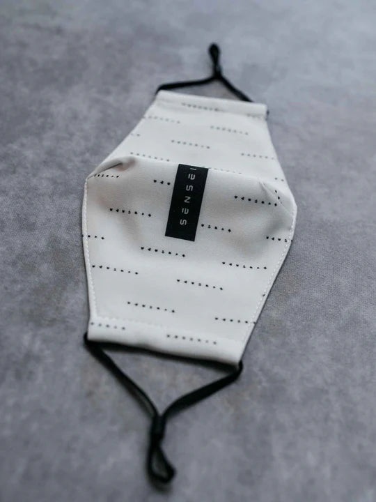 Sensei Touch HL Adjustable Cotton Face Mask - White